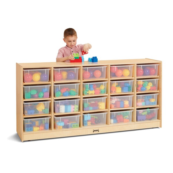 Jonti-Craft 20 Tub Mobile Storage, with Clear Tubs 40210JC - main